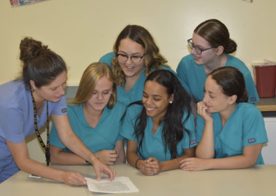 Medical Assisting teacher teaching students