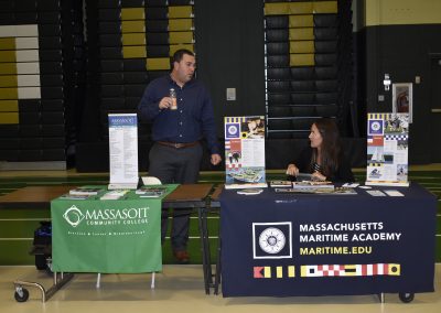 Advisors At Massasoit Community College & Massachusetts Maritime Academy Booths