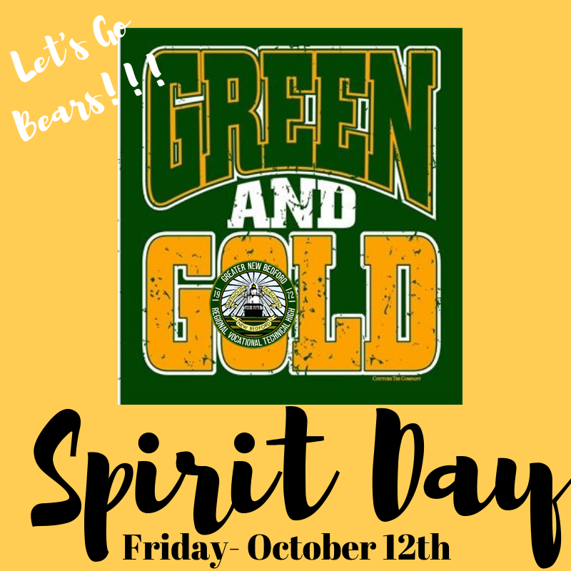 Green and gold Spirit day 10/12/18