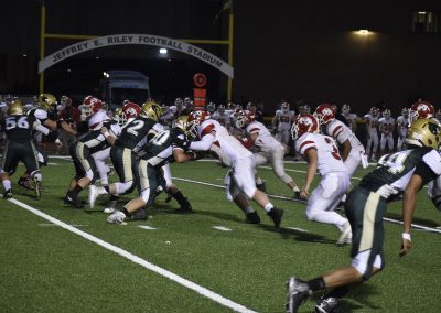 teams clashing at first down
