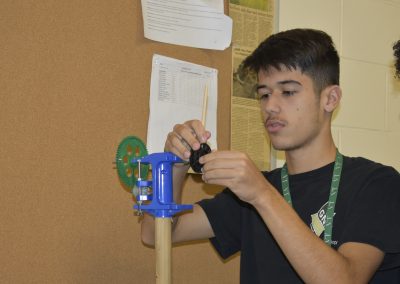 stem pieces being assembled