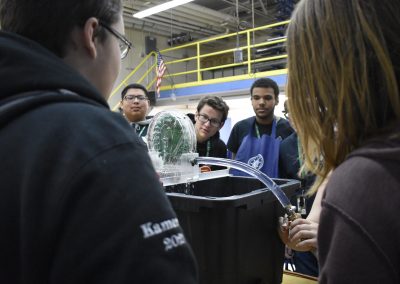 students working