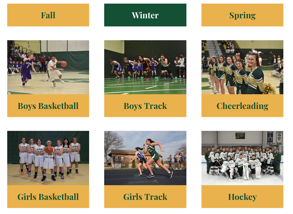 Winter Sports List 1 