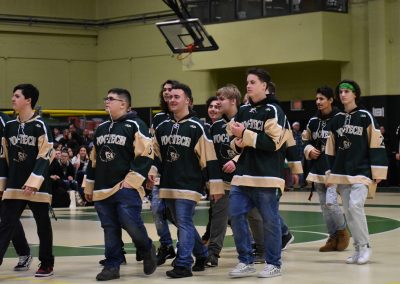 pep rally hockey team