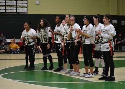 Pep rally getting ready to play