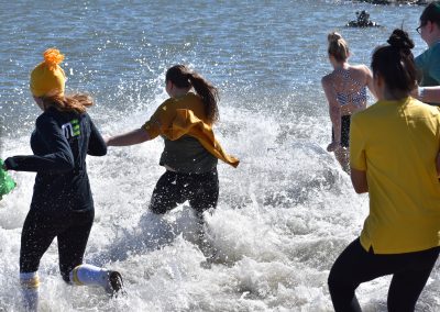 People Being Splashed In Water