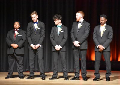 Jhona, Jacob, Joey, Dylan, Marvin standing in a line