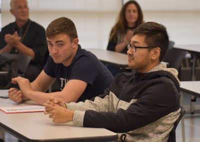 Students smiling