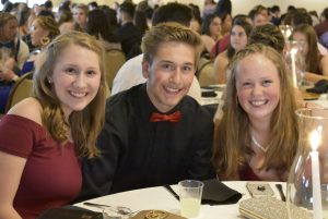 Friends smiling