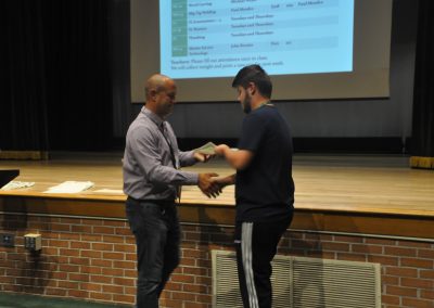 students getting a award