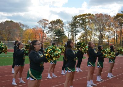 Group shot of the cheerleaders