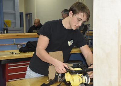 jack working in shop