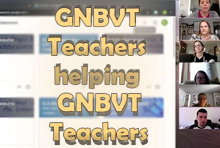GNBVT Teachers helping GNBVT Teachers in Zoom Meeting