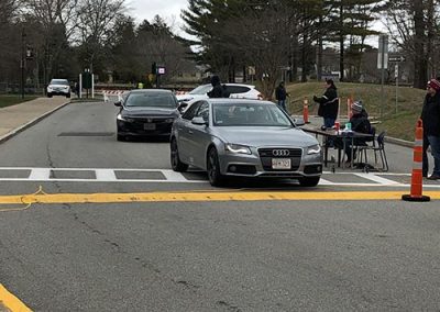 cars coming to pick up computers