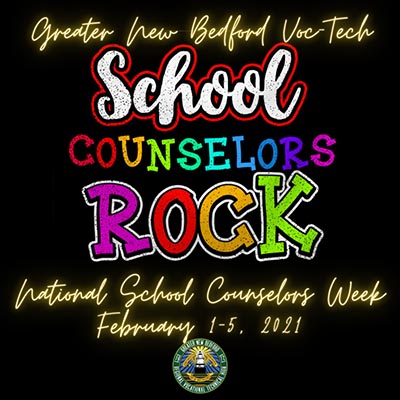 GNBVT School Counselors Rock, Celebrating National School Counselors Week Feb 1 - Feb 5 2021