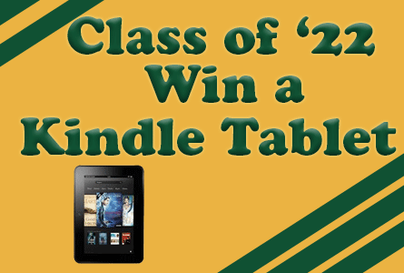 Funraiser Class of '22 win a kindle tablet gif