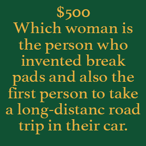 A5 - Notable Firsts Bertha Benz