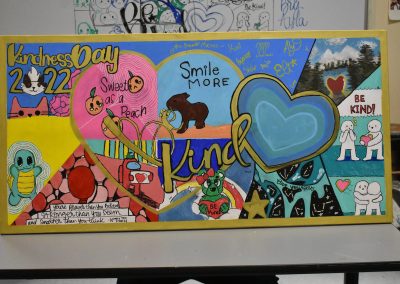 Media Technology day of kindness mural