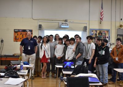 Electrical students on day of kindness