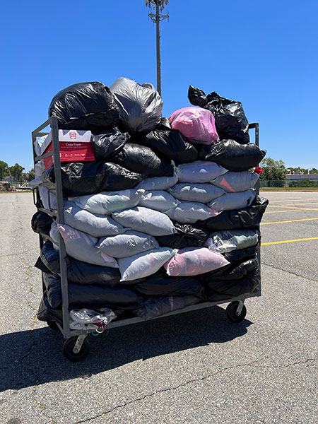All donated clothes and personal items for the GNBVT Funddrive