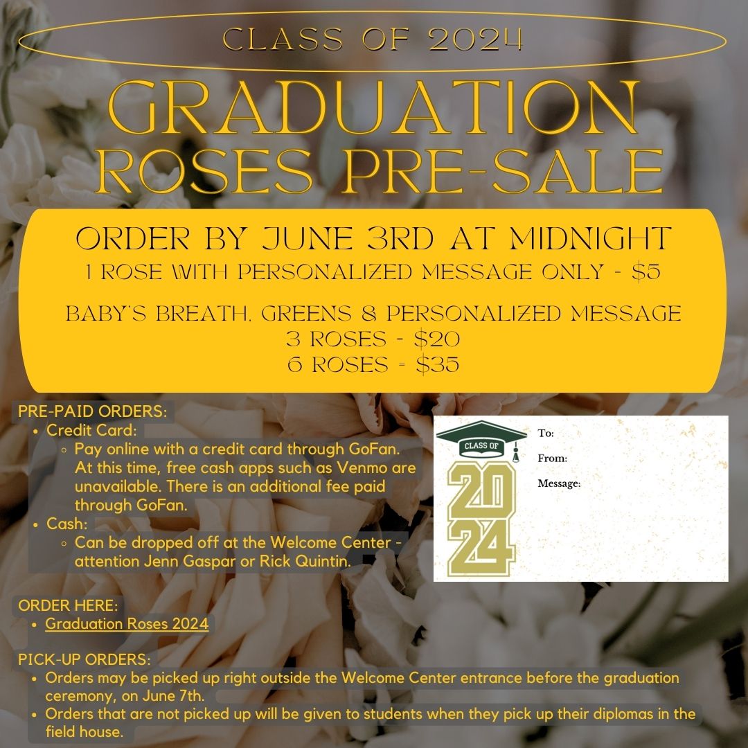 Graduation Roses Grad 2024 flowers
